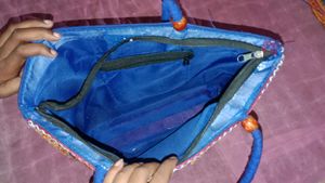 Embroidered Elephant Tote Bag