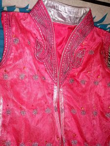 Pink Embellished Anarkali Dress