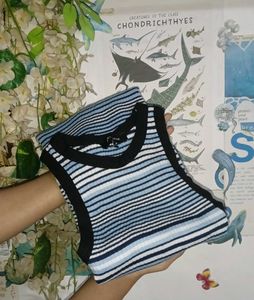 Striped Sleeveless Mini Dress
