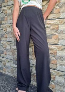 Wide Leg Black Pants - Flowy & Comfortable