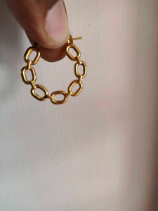Gold Chain Link Earrings