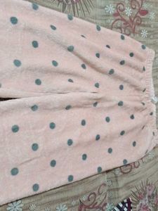 Pink Polka Dot Top Night Suit Co ord set