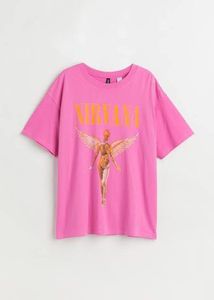 H&amp;M Pink Nirvana Tee