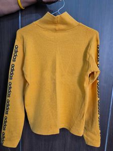 Adidas Mustard Turtleneck Top
