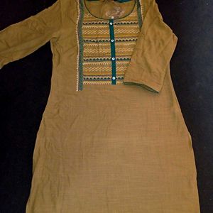 Olive Colour Casual New Kurta
