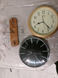 3 Ajanta Wall Clocks