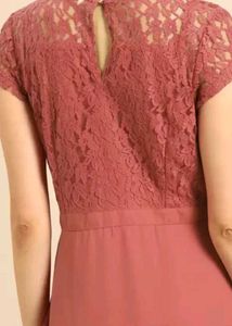Coral Lace Dress