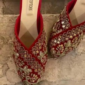 Embroidered Flats &amp; Sandals