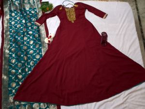 Wedding Dress With Banarsi Duppta