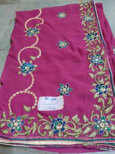 Pink 🩷 Saree .