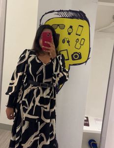 Chic Black &amp; White Maxi Dress