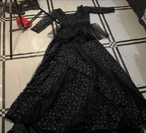 Elegant Black Lace Two-Piece Set