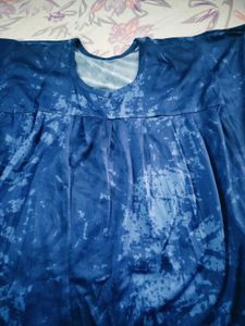 Blue Tie-Dye Top