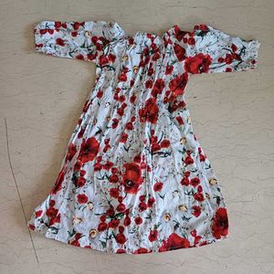 Pure Cotton Floral Summer Dress From Hopscotch
