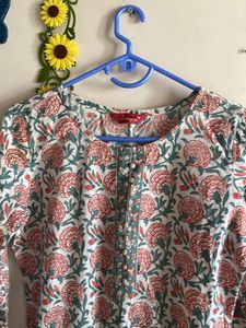Floral Print Kurta
