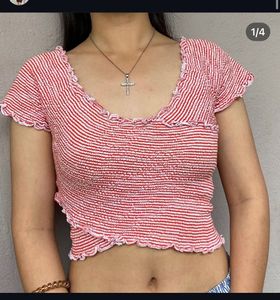 Striped Crop Top