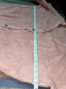 Oversized Winter Knit Cardigan Sweater Pink