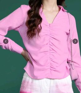 Ruched Style Shirt Top