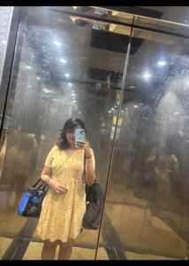 Yellow Floral Summer Dress