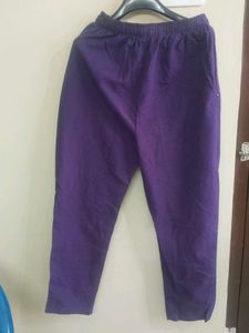 Purple Casual Pants