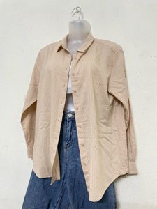 Pintresty Beige Formal UNIQLO Shirt