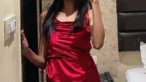 Satin Red Midi Dress