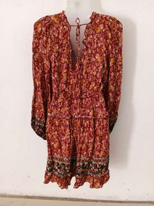 Floral Print Mini Dress