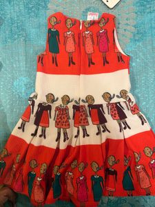 Cute Girls&#39; Patterned Dress