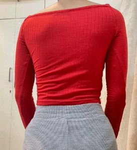 Red Crop Top