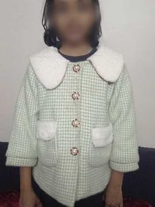 Cute Girl's Checkered Jacket