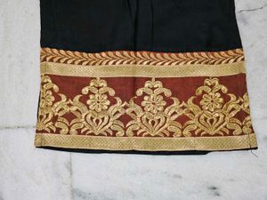 Black Kurti with Gold Embroidery