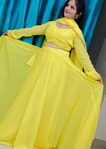 Yellow Crop Top