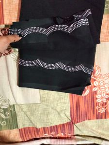 Black Embellished Saree
