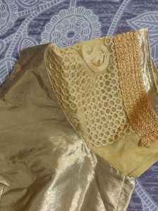 Gold Indian Sari Blouse