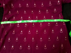 Georgette Stitched Dress