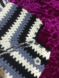 Kids Poncho Wool Crochet