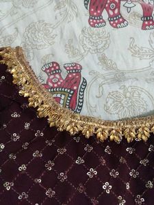 Elegant Maroon Kurta Set