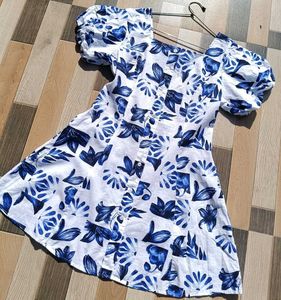Floral Print Dress Chest Size 30 -35 Can Wear It