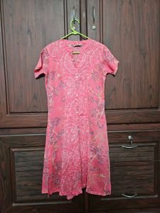 Pink Floral Kurta