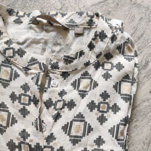 Straight Kurti With Buttons