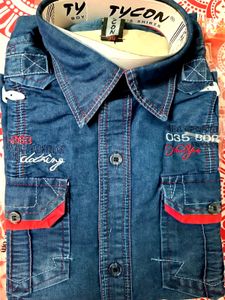 Denim Shirt For Boys Aged 6 To 9 Years