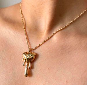 Dripping Gold Necklace (Anti Tarnish)