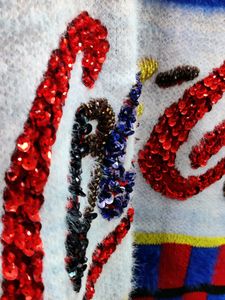 imported vintage  Coca-Cola fuzzy sweater