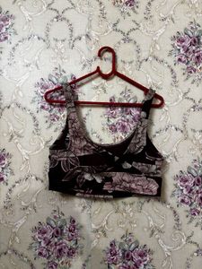 Floral Print Sports Bra