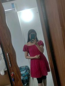 ❤️ Cute Eyelet Puff Sleeve Short Dress