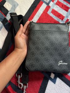 Guess Monogram Crossbody Bag