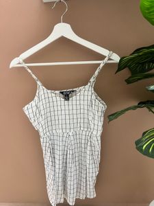 White Sleeveless Tunic Top