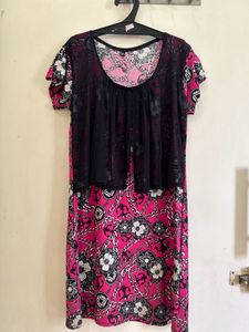 Printed Pink Dress
