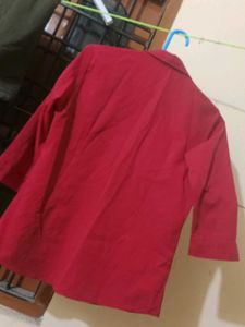 Red Button-Down Shirt