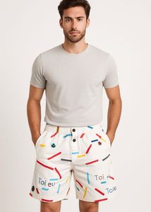 Men Shots With design Two Pockets